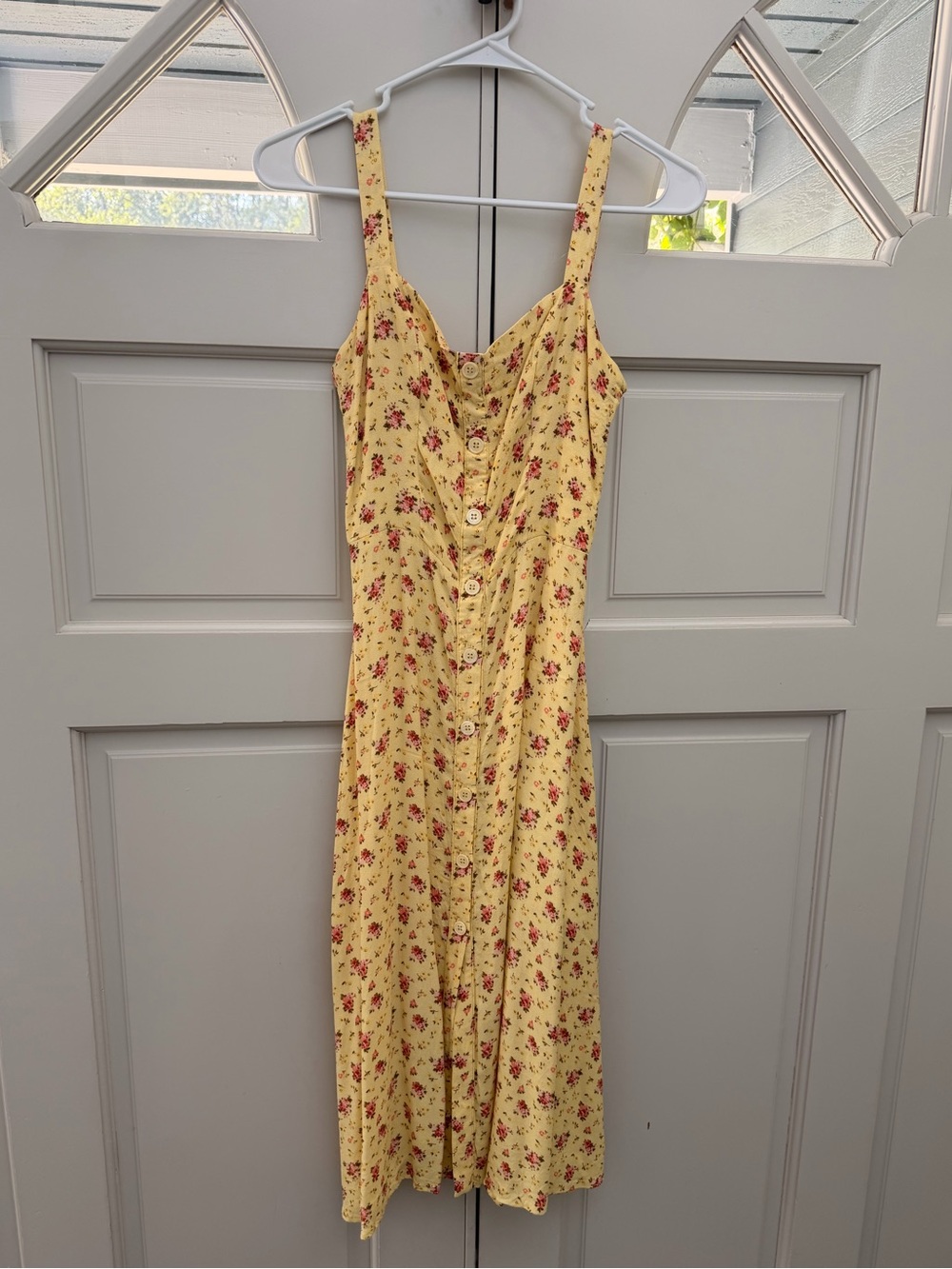 Reformation butter yellow dress